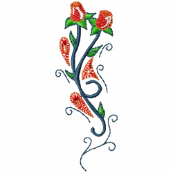 Flowers And Tree Embroidery Design 8 Flowers And Tree Embroidery Design 8